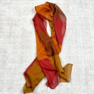 Elegant Multicolor Sheer Italian Scarf